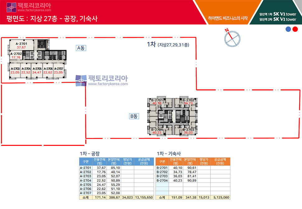 당산역 SK V1타워 분양